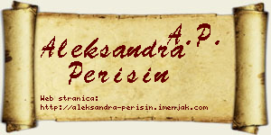 Aleksandra Perišin vizit kartica